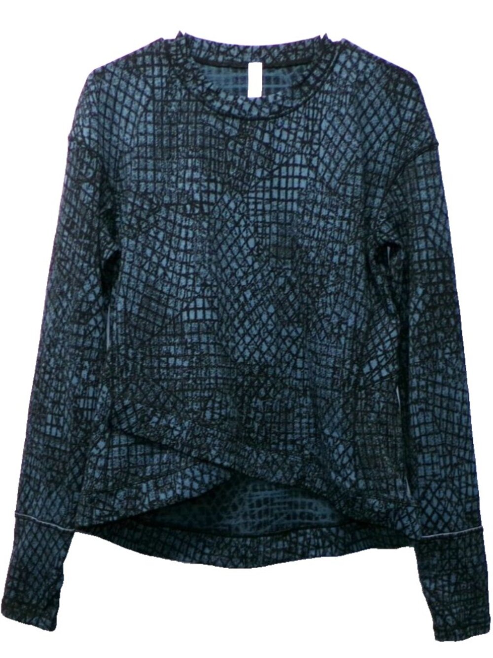 Lululemon Close to Crossing Long Sleeve Jacquard Tectonic Shipmate Running Top L